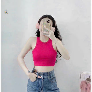 Áo ba lỗ thun tăm lạnh ảnh thật siêu tôn dáng croptop