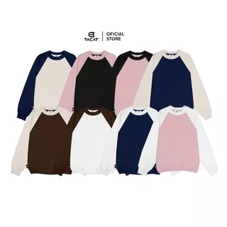 Áo Sweater Nỉ bông RAGLAN Trơn Tacat Local Brand C7