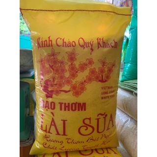 Gạo Lài Sữa vàng mềm dẻo thơm bao 10kg