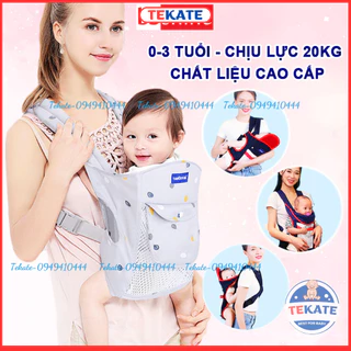 Địu em bé 0-3 tuổi đa năng, Địu cho bé 4 tư thế gọn nhẹ bề mặt lưới thoáng khí – SS034