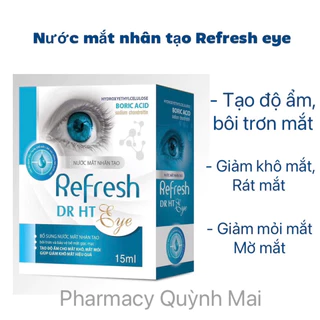 Nhỏ mắt , Nước mắt nhân tạo Refresh - tạo độ ẩm cho mắt , giảm khô mắt , mỏi mắt