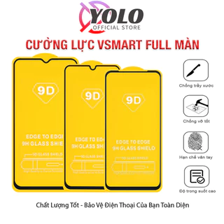 Kính Cường lực Vsmart Live 4 Joy 4 Aris pro Star5 active3 Star 4 full màn cao cấp chống trầy xước Kính [9D]