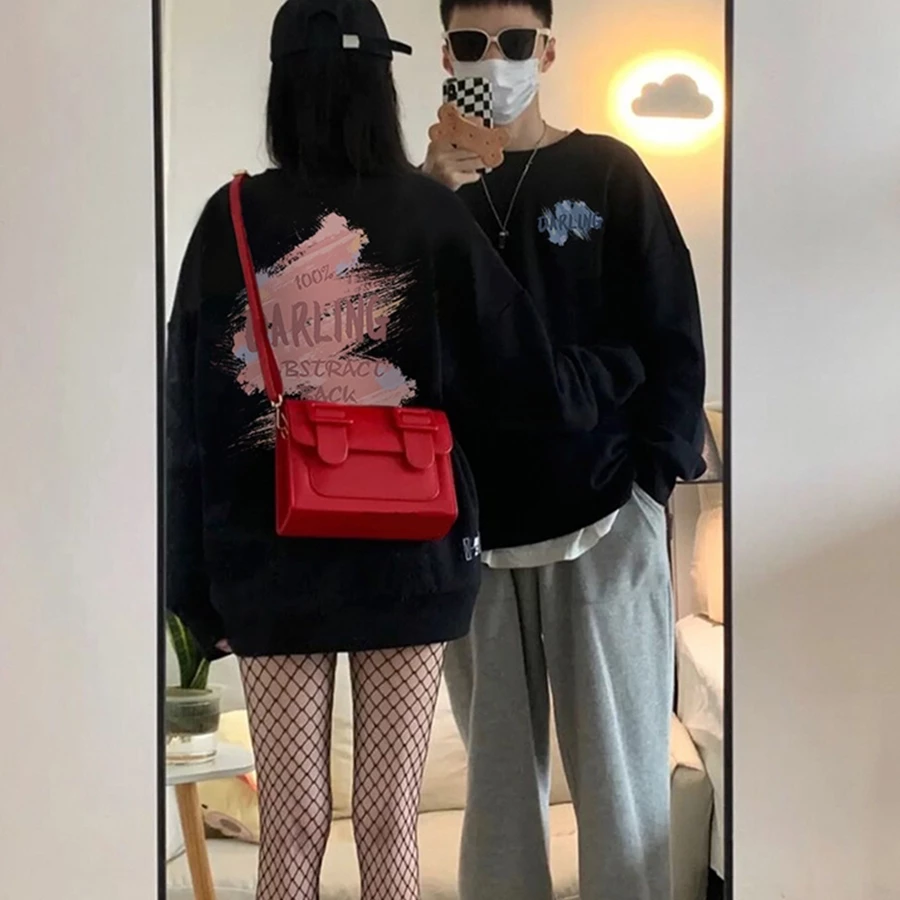 Áo sweater cặp đôi HappyFamily  - Mẫu áo in họa tiết 100% DARLING ABSTRACT BACK GROUND chất nỉ da cá cao cấp