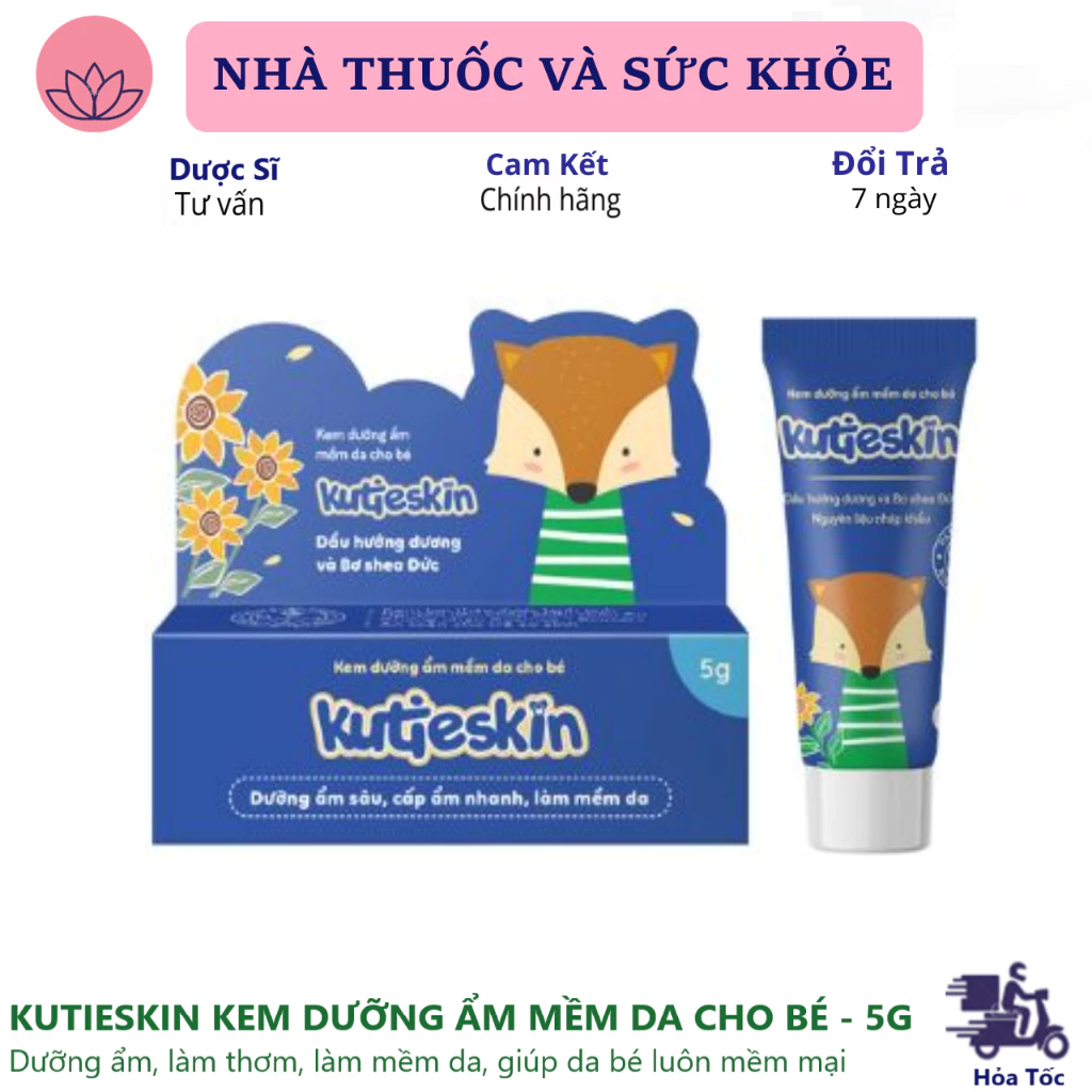 KUTIESKIN kem dưỡn ẩm mềm da cho bé - 5g