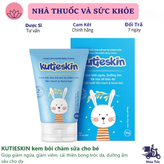 KUTIESKIN kem bôi chàm sữa cho bé, lác sữa giúp giảm ngứa, giảm viêm, cải thiện bong tróc da, dưỡng ẩm sâu cho da