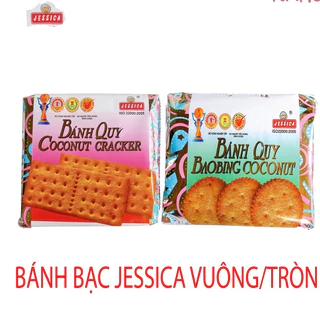 Bánh quy COCONUT CRACKER JESSICA® 178g / Bánh quy dừa vuông bọc giấy bạc