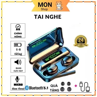 [TẶNG BAO TAY GAME]Tai nghe Bluetooth F95, F9 Pro  cảm ứng không dây chống nước IPX7, chống ồn tích,  hợp sạc dự phòng