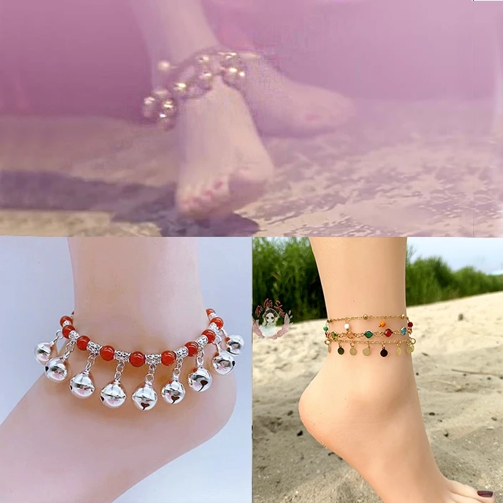 [Nhiều mẫu] Vòng chân lắc chân cổ trang múa đôn hoàng