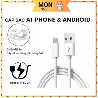 Dây Cáp Sạc USB Type C Micro Sạc nhanh samsung và các dòng máy Android lỗi 1 đổi 1 Bảo hành 6 tháng