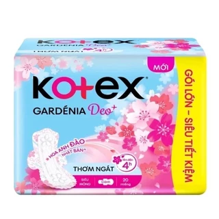 Băng vệ sinh Kotex Deo+  siêu mỏng cánh 20M /8M