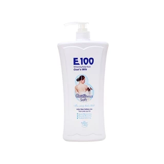 Sữa tắm E100 1200ml trắng da toàn thân thơm lâu dưỡng ẩm