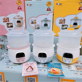 Nồi Nấu Cháo Chậm, Nồi Ninh Hầm Đa Năng 6in1 BEAR 0,8L Bản Tiếng Việt Bảo hành 18 tháng