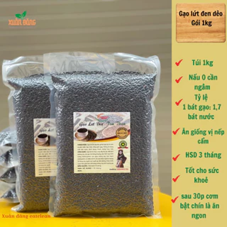 Gạo lứt đen dẻo Điện Biên 1kg ( ship SIÊU RẺ) loại 1 thơm ngon ( Hút chân không)