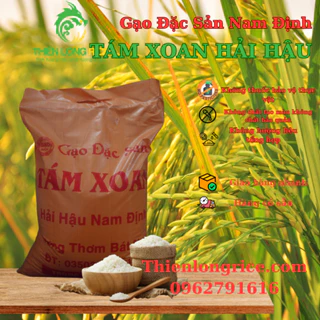 Gạo Tám xoan Hải Hậu Đặc Sản Nam Định Túi 10Kg, Hàng Loại 1 Thiên Long Rice