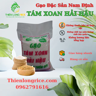 Gạo Tám xoan Hải Hậu Đặc Sản Nam Định Túi 5Kg, Hàng Loại 1 Thiên Long Rice Thơm Dẻo Ngọt