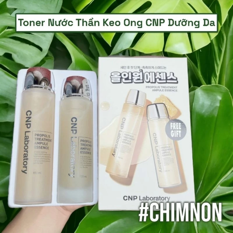 Toner Nước Thần Keo Ong CNP Propolis Ampule Essence 150ml + 100ml Dưỡng Phục Hồi Da