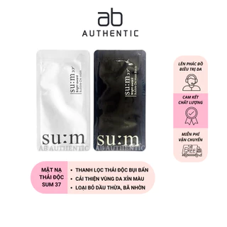 Gói sample Mặt nạ thải độc Sum 37 sủi bọt Bubble De Mask- AB Authentic