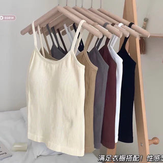 Áo hai dây Áo Ống Bra  Có Đệm Mút Nâng Ngực Chất Thun Cotton Co Giãn 6081