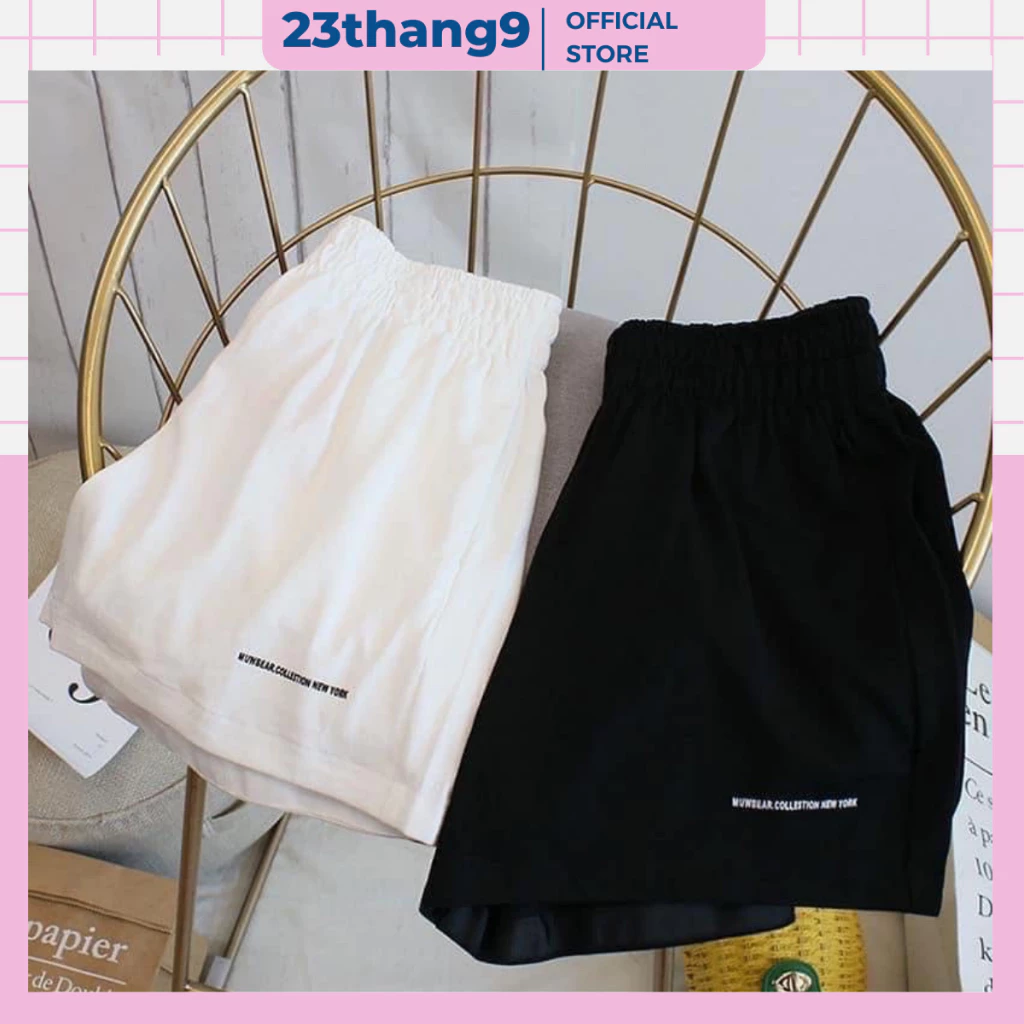 Quần short nữ, quần đùi nữ uniex cạp chun siêu hot chất liệu mát form to mặc ở nhà thoải mái dễ chịu Q397