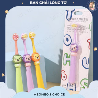 Bàn Chải Đánh Răng Lông Mềm Cho Bé Dễ Thương Hình Sư Tử Cho Bé Meomeo's Choice