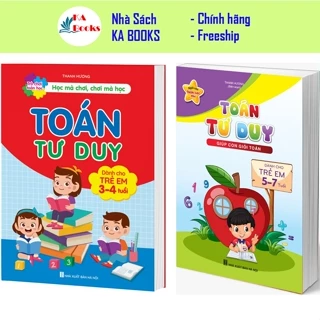 Sách - Toán Tư duy cho bé 3 - 7 tuổi (lẻ tùy chọn)