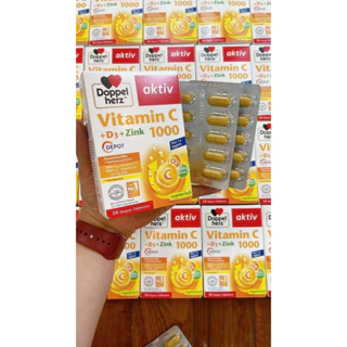 Viên uống Vitamin C +  vitamin D 1000 của Doppel herz