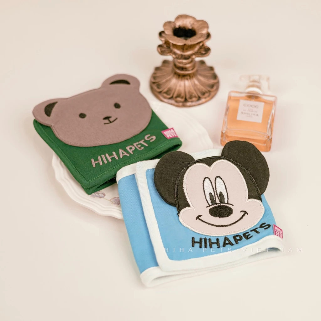 Bỉm Tã Vải Quấn Bụng Cho Cún Đực, Tả Cho Chó Đực Thu Cotton Tái Sử Dụng Nhiều Lần Hiha Pets TVCD01