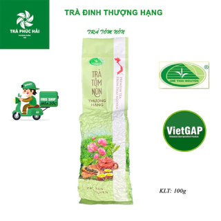 Trà Đinh Thái Nguyên Tôm Nõn thượng hạng gói 100g