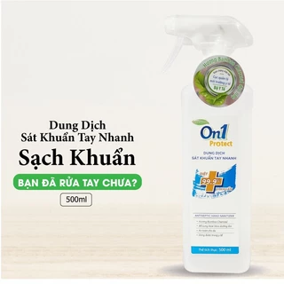 Nước rửa tay khô, nước sát khuẩn dạng xịt, nước sát khuẩn tay On1 Protect sạch khuẩn, tiện dụng