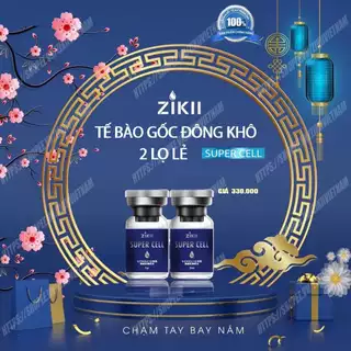 Tế bào gốc đông khô Super Cell nhật bản Lẻ 2 Lọ Gồm ( 1 Lọ Nước + 1 Lọ Khô )