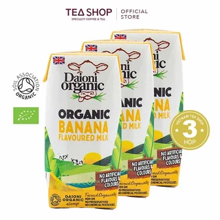 Sữa tươi hữu cơ vị chuối Daioni Organic UK (3 x 200ml)