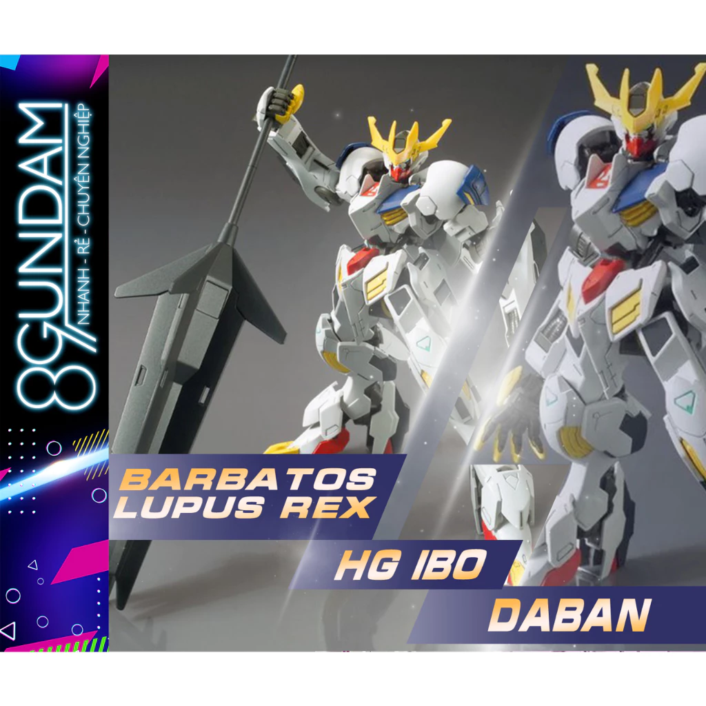 Mô Hình Lắp Ráp HG IBO 033 B033 Barbatos Lupus Rex (tặng kèm base)