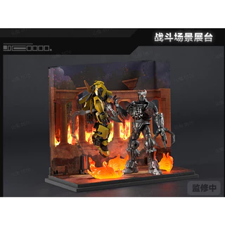 Combo 2 Người máy biến hình Buluke Transformers Bumblebee ＆ Scourge kèm base phong cảnh