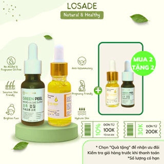 Serum vi tảo peel da sinh học se khít lỗ chân lông loại bỏ mụn sạm nám tàn nhan tái tạo làn da LOSADE