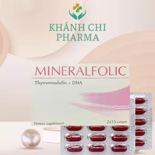 Viên uống Minerafolic hộp 30 viên (Ý). Bổ sung vitamin và khoang chất  giúp tăng cường miễn dịch cho mẹ bầu