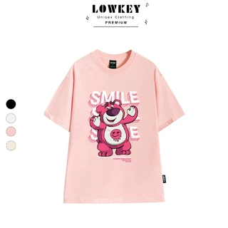 Áo phông form unisex nam nữ Smile LOTSO LOWKEY đẹp K0085 - Chất cotton thoáng mát