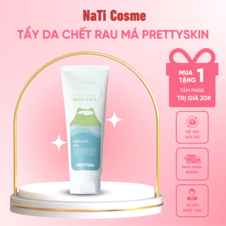 Tẩy Da Chết Rau Má PRETTYSKIN JEJU CICA Lành Tính Ngăn Ngừa Mụn Làm Sạch Lỗ Chân Lông Dưỡng Ẩm 150ml