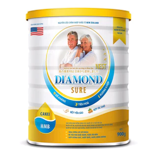 Sữa Diamond Sure 900g - Sữa Dàng Cho Người Cao tuổi, người mới ốm dậy