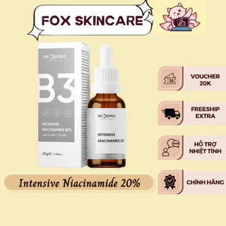 Serum DrCeutics Intensive Niacinamide 20% Giúp Làm Sáng Da, Mờ Thâm, Kiềm Dầu