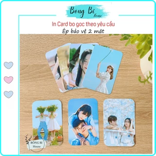 Card bo góc in theo yêu cầu cỡ 6x9 cm, in ảnh cá nhân, bạn bè, thần tượng, idol. In hình theo yêu cầu giá rẻ