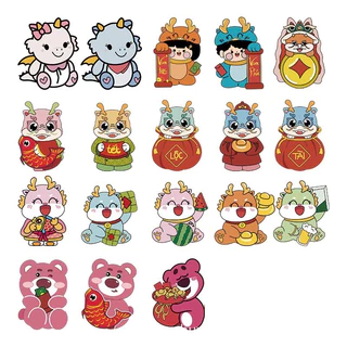 Bao lì xì chibi hoạt hình tết 2024 mới nhiều mẫu xinh xắn