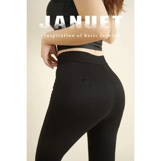 Quần legging dài Januet dáng cạp thấp chất vải mịn đẹp co giãn JD02