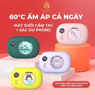 Máy sưởi tay kiêm sạc dự phòng kiểu máy ảnh 10000mAh