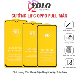 Kính cường lực Oppo F9 a76 a77 a57 a16 a54 a96 a74 a55 a53 f11 a17 f7 a5 a9 f9 pro reno 8 3 4 5 7 7z 8z 5g [9D]