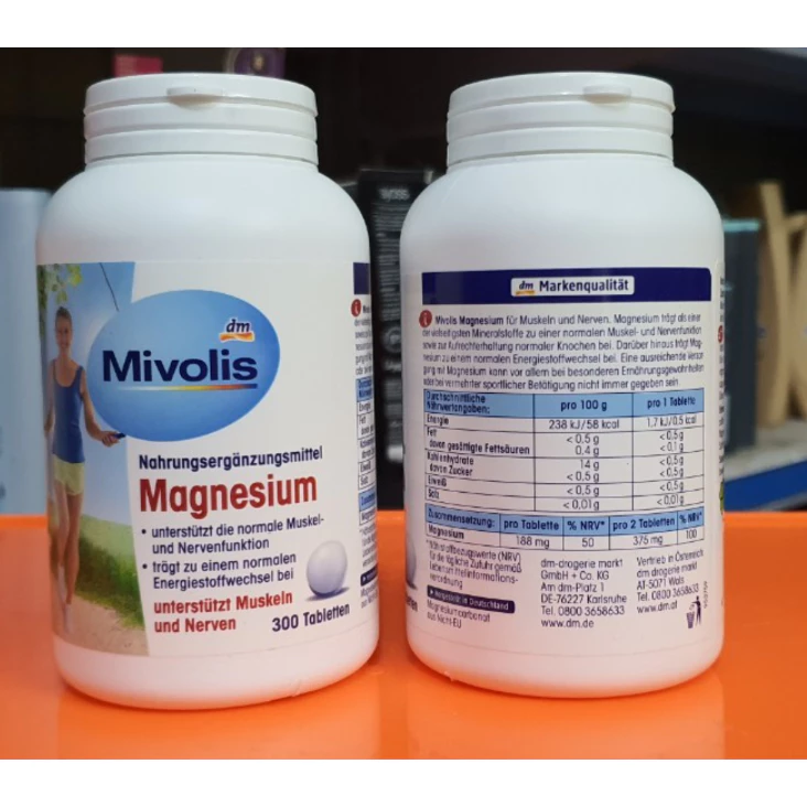 Mivolis Magnesium lọ 300 viên của Đức