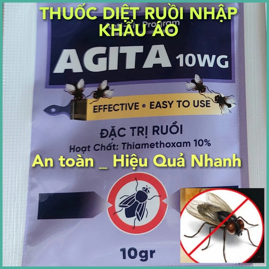 Thuốc Diệt Ruồi Agita 10WG nhập khẩu Áo - Gói 10g - Diệt Ruồi Hiệu Quả