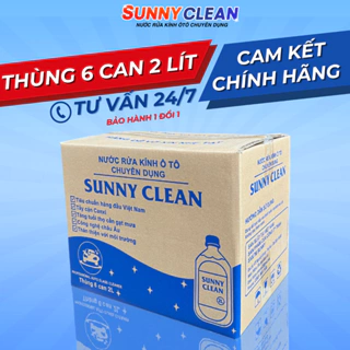 [Thùng 6 Can 2 Lít] Nước Rửa Kính Ô Tô SunnyClean Chính Hãng