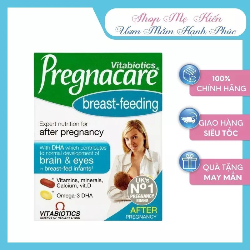 Vitamin tổng hợp cho mẹ sau sinh Pregnacare Breast-feeding- Bú Anh- Shôp Mẹ Kiến