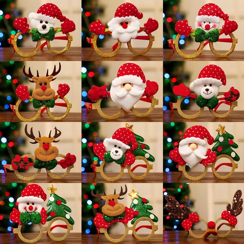[ Giá Rẻ ] Kính Noel Dành Cho Bé Có Nhiều Hình Cây Thông, Sừng Tuần Lộc, Ông Già Noel Siêu CUTE