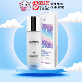 Nước Hoa Hồng Kim Cương Pretty Skin - PrettySkin Pure Brightening Diamond Dưỡng Trắng, Căng Bóng Da 150ml